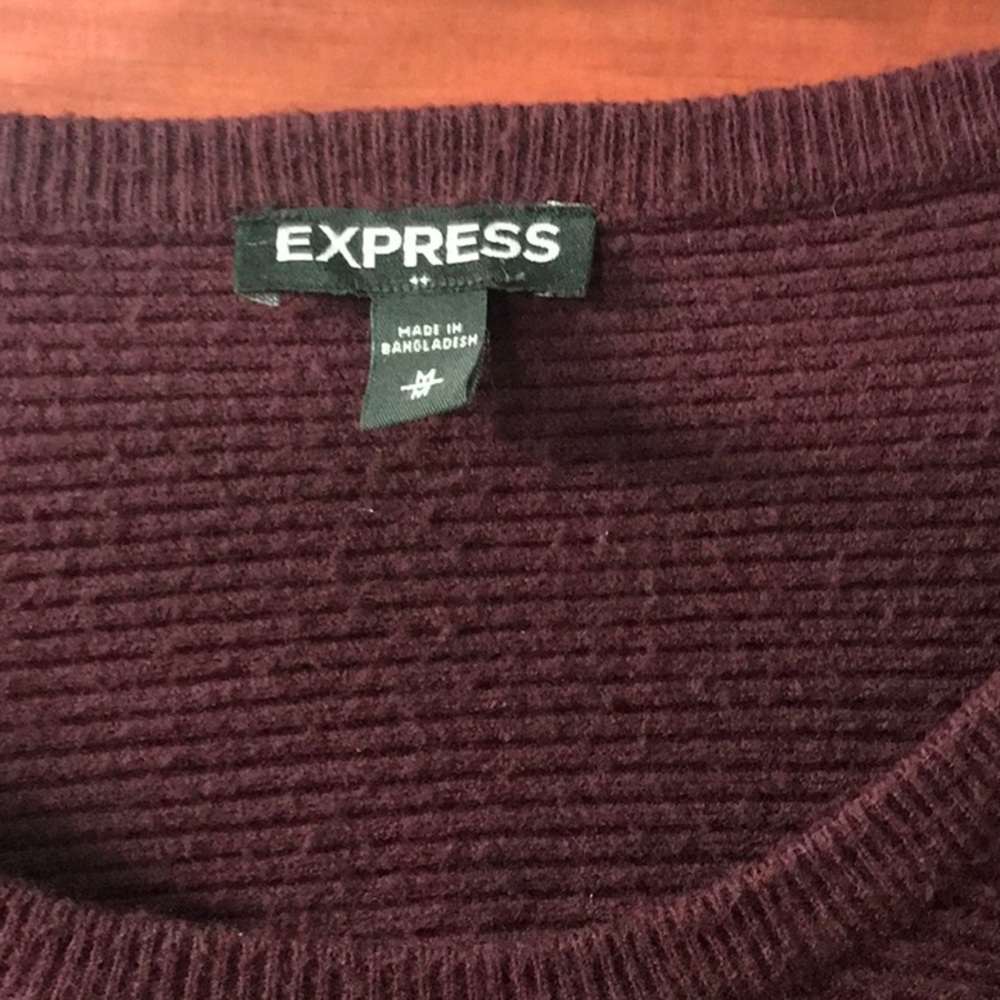 Burgundy sweater